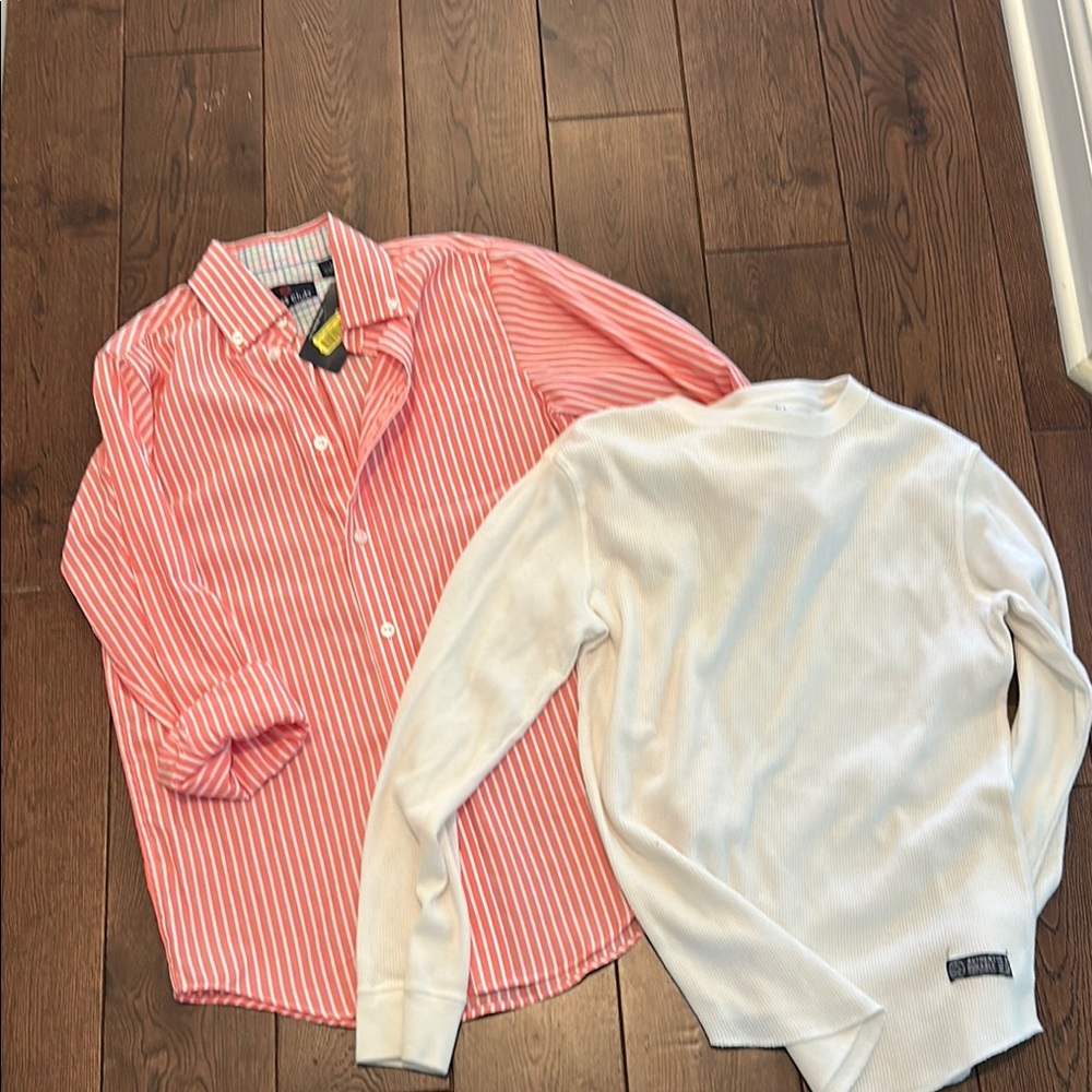 GAP Button Down Shirts in Pink and White